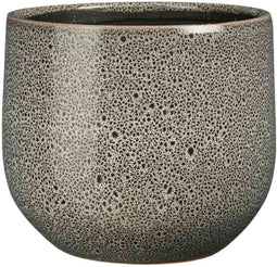 Mica Decorations Paola Bloempot - 25x25x20 cm - Keramiek - Lichtgrijs