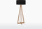 GOOD&MOJO Vloerlamp Everest - Zwart/Bamboe - Ø60cm - Scandinavisch,Bohemian - Staande lampen voor Woonkamer - Slaapkamer