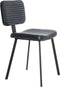 Light&living Eetkamerstoel 51x47x82 cm MASANA leer blauw+zwart
