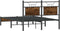 vidaXL - Bedframe - zonder - matras - hout - gerookt - eikenkleurig - 120x190 - cm