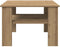 vidaXL - Salontafel - 60x60x42 - cm - bewerkt - hout - artisanaal - eikenkleur