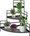 Pro Garden Plantenrek/plantentafel - zwart - metaal - 84 x 60 x 84 cm - inklapbaar