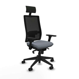 Bureaustoel met hoofdsteun Piqueras y Crespo 3D066N1 Grijs