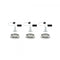 Paulmann Nova Plus - LED-Inbouwspots - Dimbaar - GU10 - Geborsteld staal (set van 3)