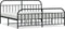 vidaXL - Bedframe - met - hoofd- - en - voeteneinde - metaal - zwart - 200x200 - cm