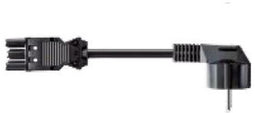 Bachmann 375.075 - CEE 7/7 Stroomkabel - 200cm - Zwart