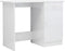 vidaXL - Bureau - 100x50x76 - cm - bewerkt - hout - hoogglans - wit