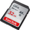 Sandisk Ultra UHS-I - SDHC-kaart 32GB - Leessnelheden tot 100 MB/s - Class 10 voor Full HD