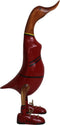 HSM Collection - Voetbal eend België - 12x18x44- Rood/naturel - Bamboe