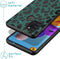 iMoshion Hoesje Geschikt voor Samsung Galaxy A21s Hoesje Siliconen - iMoshion Design hoesje - Zwart / Meerkleurig / Groen / Green Leopard