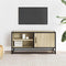 vidaXL - Tv-meubel - 80x34,5x40 - cm - bewerkt - hout - metaal - sonoma - eikenkleurig