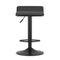 Barkruk - 2 stuks - zwart eco-leer - 360 graden draaibaar - hoogteverstelling 63-84 cm