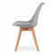 Eettafel en stoelen - 5-delig - Sonoma eiken - grijze stoelen