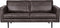 BePureHome Rodeo Bank 2-Zits - Recycle Leer - Zwart - 85x190x86