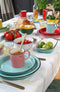 CABANAZ - bord, keramiek, LARGE PLATE, doorsnede 27 cm, blauw