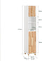 SoBuy BZR74-W - Badkamer Kolomkast - Grote Opbergruimte L31 x B32 x H170 cm - Blanc