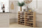 Wijnrek voor 16 flessen - hout kleur - stapelbaar - 69 x 25 x 30 cm
