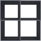 vidaXL - Tuinbak - 100x100x48 - cm - Anthraciet - Staal