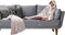 Linnick Flanel Fleece Deken + Hoodie met Capuchon Croco - light pink - 140x200cm - 130x180cm - Plaid