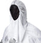 Dressforfun Huiveringwekkende geest XL - kostuum Halloween - lang gewaad met masker en handschoenen - wit