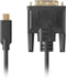 Lanberg CA-CMDV-10CU-0005-BK - Kabel USB C naar DVI-D - 500 cm - Zwart