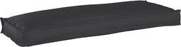 vidaXL - Pallet - Kussen - voor - Bank - Zwart - 110x40x8 - cm - Oxford - Stof
