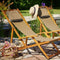 Casaria Ligstoel - Opvouwbaar tot 160kg - Beige