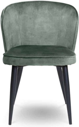 Liviza Stoel Loka Forrest groen - Velvet - Rond Groen - 78 cm , 52.5 cm , 62 cm