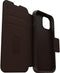 OtterBox Strada Series - Flip cover - DROP+ valbescherming - Espresso (Bruin)
