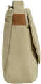 Travelon Heritage - Anti-diefstal Saddle Crossbody - RFID snijbestendige band vergrendelbare ritsen - Natural