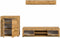 Furnilux Jam - Woonkamercombinatie - Tijdloos en praktisch - Bruin - 35x255x159cm