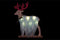 Kerstversiering DKD Home Decor Polyester MDF Rendier (23 x 5 x 16 cm) (4 Stuks)