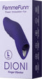 Dioni grote vingervibrator Donkerpaars