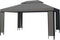 vidaXL - Prieel - met - LED-lichtslinger - 3x4 - m - antracietkleurig