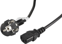 Lanberg CA-C13C-11CC-0030-BK - Voedingskabel - 3 m - Zwart