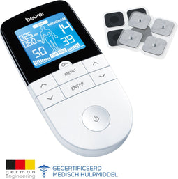 Beurer EM 49 - TENS & EMS trainer - 3 in 1 Pijntherapie Spierstimulatie Massage - 4 elektroden (8 stuks)