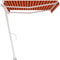 vidaXL - Luifel - vrijstaand - automatisch - 450x300 - cm - oranje - en - bruin