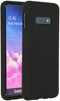 Accezz Samsung Galaxy S10e - Liquid Silicone Backcover - Schokabsorberend - Zwart