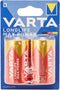 Varta MAX TECH - Alkaline D batterij - 2 stuks (2x)