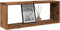 vidaXL - Wandschappen - kubus - 2 - st - 60x15x23 - cm - bewerkt - hout - oud - houtkleur