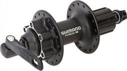 Achternaaf Shimano FH-M525 8/9/10 speed - 36 gaats 6 bouts remschijfbevestiging - zwart