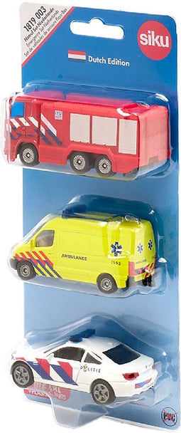 Siku 1819 Noodvoertuigen Nederland 3 Stuks