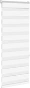 vidaXL - Zebra - rolgordijn - 60x150 - cm - stofbreedte - 55,9 - cm - polyester - wit