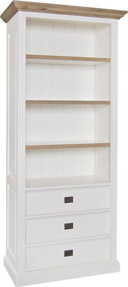 Richmond Interiors Boekenkast Oakdale 3-laden 3-planken (RAL9010)