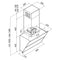 Inventum AKD9015GTZ - Wandschouw afzuigkap - Tiptoetsbediening - Zwart