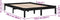 vidaXL - Bedframe - massief - grenenhout - zwart - 120x200 - cm