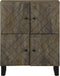 vidaXL - Dressoir - 60x33x75 - cm - massief - mangohout - zwart