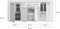 Furnilux Skylight - Woonkamercombinatie - Hoogglans MDF - Wit Grijs - 42x332x202cm