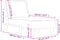 vidaXL - Chaise - longue - fluweel - zwart