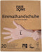 Fairzone - Latex Wegwerphandschoenen - Wegwerphandschoenen - Natuurrubber - Maat L - 20 stuks